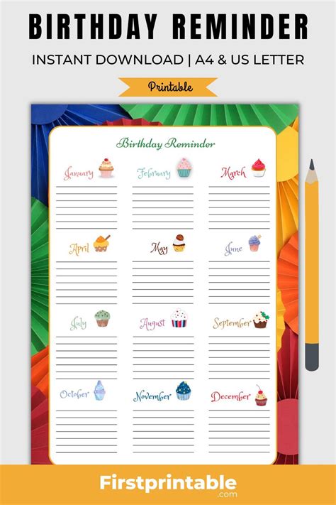 Firstprintable Firstprintable Instantly Downloadable Printable