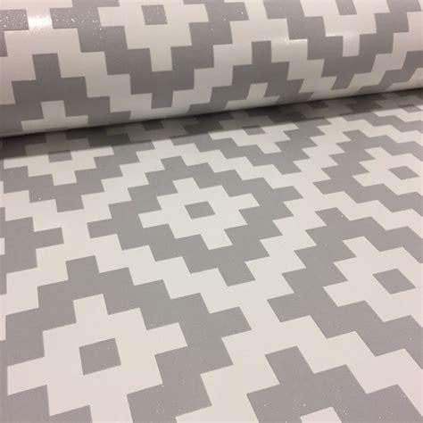 3d Effect Pixel Geometric Glitter Wallpaper Textured Vinyl