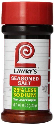 Lawry's seasoned salt 25 less sodium. Lawrys Seasoned Salt-With Mediterranean-Herbs, 7.25 oz ...