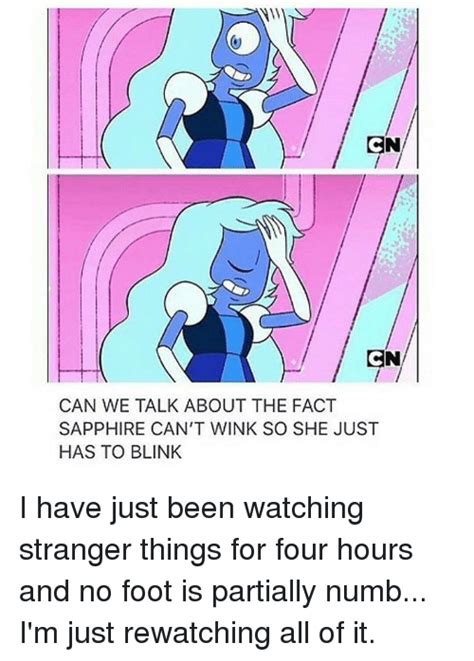 Cn Can We Talk About The Fact Sapphire Cant Wink So She
