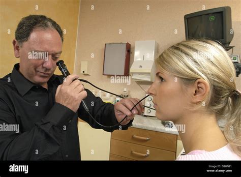 Ear Nose Andthroat Endoscopy Stock Photo Alamy