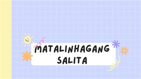 Matalinhagang Salita Aralin Philippines