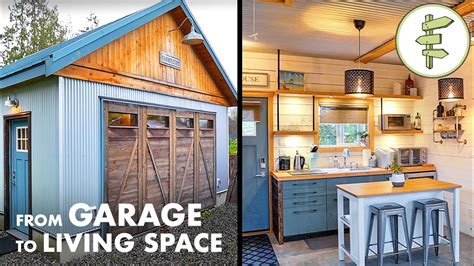 Garage Converted Into Amazing Modern Living Space Tiny Home Tour