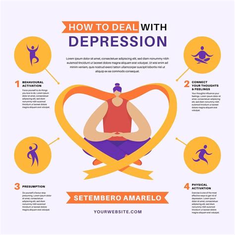 Deal With Depression Infographic 2870035 Vector Art At Vecteezy