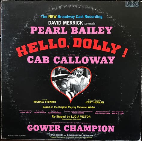 Hello Dolly The New Broadway Cast Recording By David Merrick 2