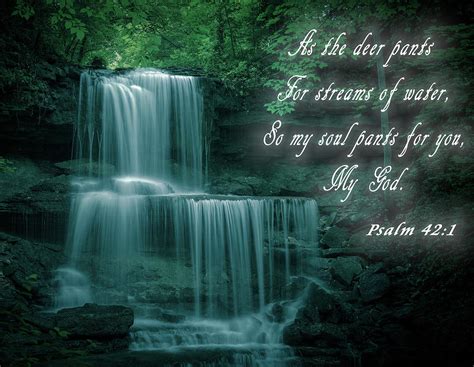 Bible Water Nature Quote Mixed Media By Dan Sproul Fine Art America