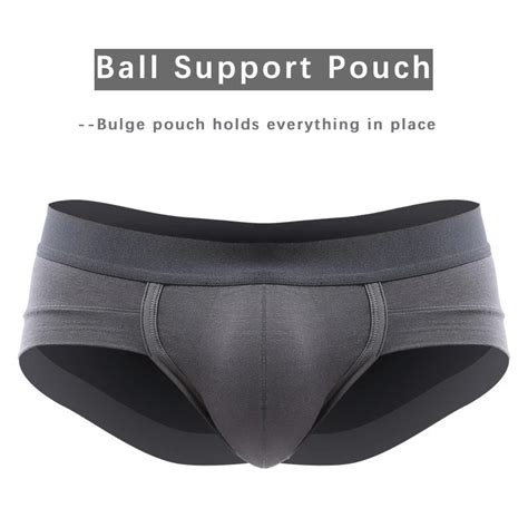 4 Pack Bulge Ball Support Pouch Modal Men S Briefs Omffiby