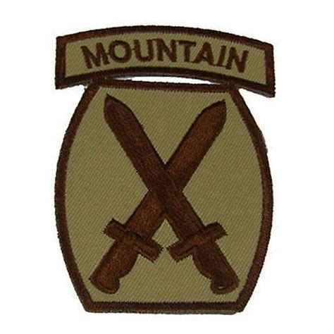 Mountain Army Patch Army Military