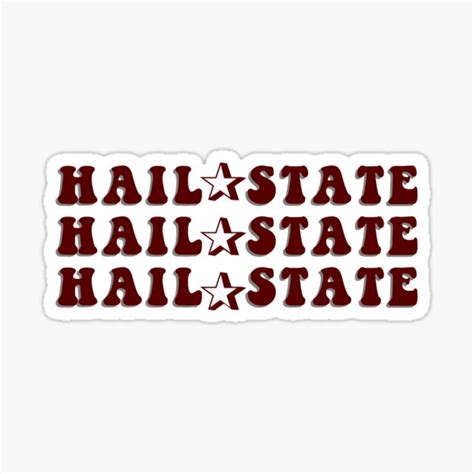 Hail State Stickers Redbubble