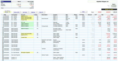 Excel Accounting Spreadsheet Templates Making Tax Digital Version