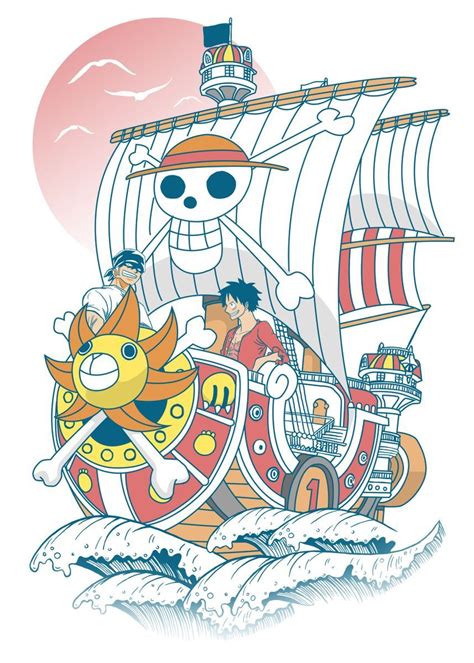Thousand Sunny One Piece Poster By Constantine2454 Displate One