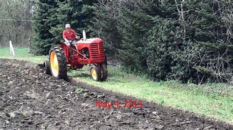 1953 Massey Harris 33 Plowing With Mh 2 Bottom Trip Plow