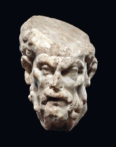 A Roman Marble Head Of A Bearded Man Circa 1st Century Bc 1st