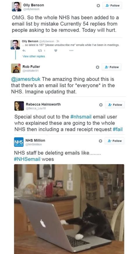 Nhs Send To All Email Causes Turmoil Bbc News