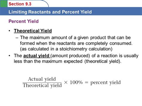 Theoretical Yield Definition