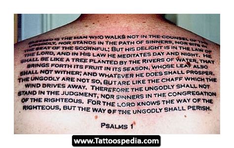 Tattoo From The Bible Quotes Psalm Quotesgram