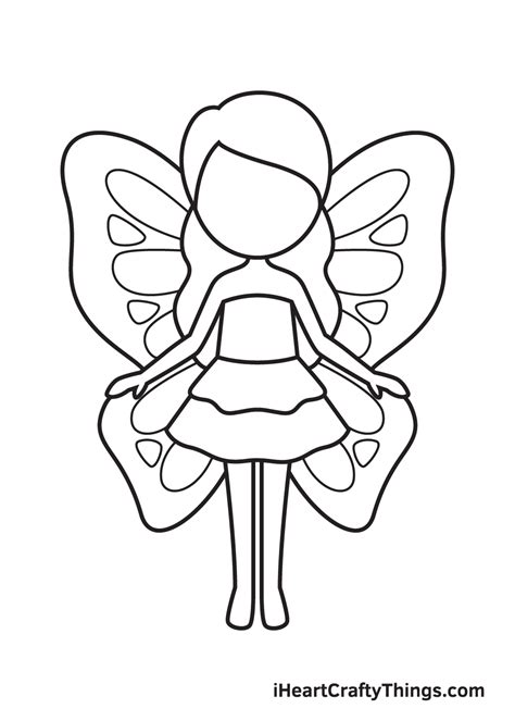 Fairy Drawing — How To Draw A Fairy Step By Step