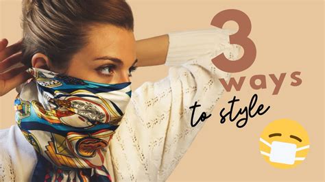 How To Style A Scarf Into A Face Mask 😷 Youtube