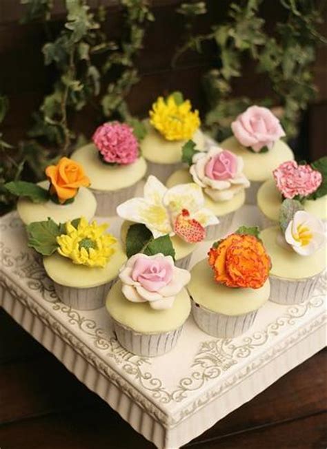 Spring Wedding Flower Cupcakes 2071051 Weddbook