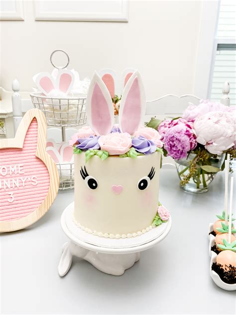 Bunny Theme Birthday Party Ryann Turns 3 Elle Bowes