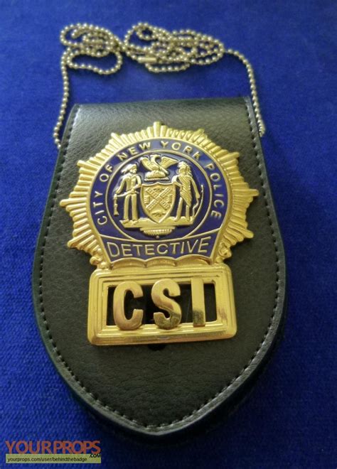 Csi Crime Scene Investigation Badge Nypd Csi New York With Holder