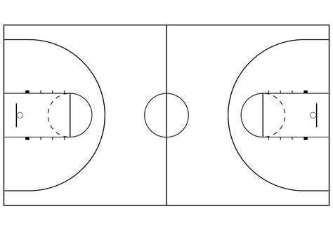 Basketball Court Illustrations ~ Creative Market
