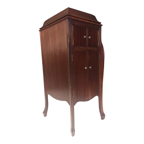 How much are antique record players worth? Antique Victrola Wood Record Player Cabinet | Chairish