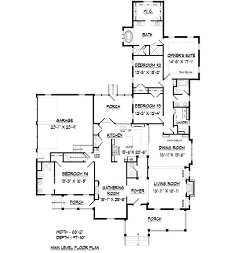 House Plan 6082 00136 Country Plan 2974 Square Feet 4 Bedrooms 3