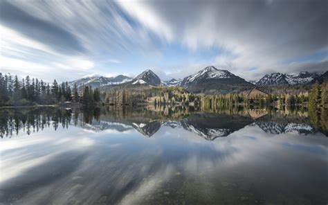 Download Wallpapers Mountain Lake Forest Spring Morning Mountain