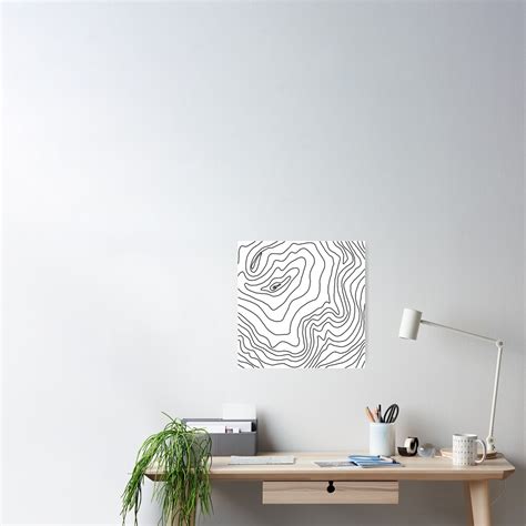 Minimal Black White Line Art Modern Design Poster For Sale By