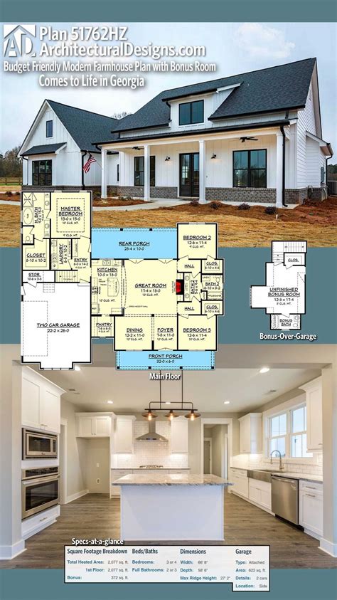 Luxury House Floor Plans One Level Farmhouse Elegant Single Story