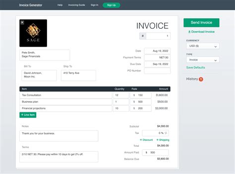 Best Free Invoice Generators For