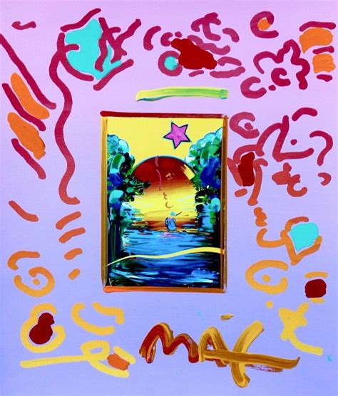 The new light greatly enhanced max's appearance. Peter Max - Better World For Sale at 1stdibs