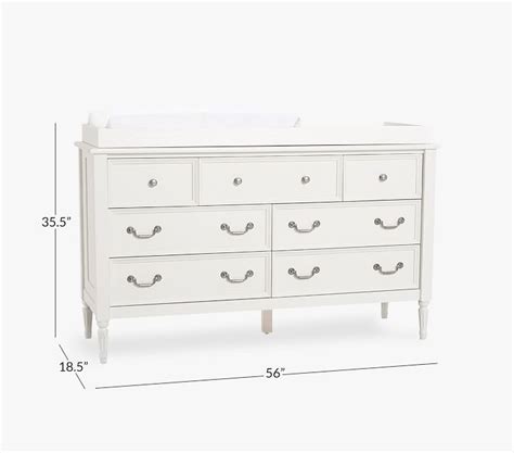 Blythe Extra Wide Changing Table Dresser And Topper Pottery Barn Kids