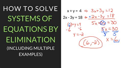 4 Useful Tips For Solving Systems Of Equations By Elimination Mathcation