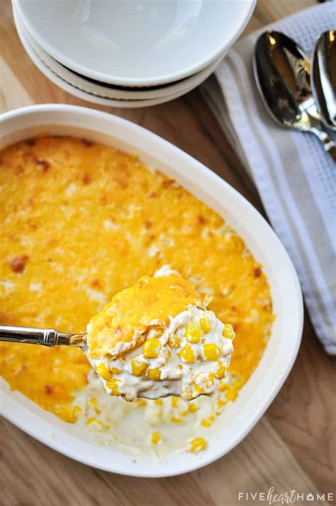 The Best Cream Cheese Corn Casserole • Fivehearthome