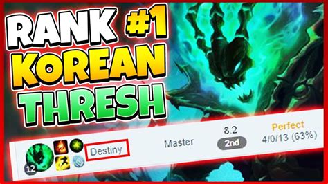 Get one verified league of legend korean account to play lol kr server from abroad. PLAYING WITH RANK #1 KOREAN THRESH | League of Legends ...