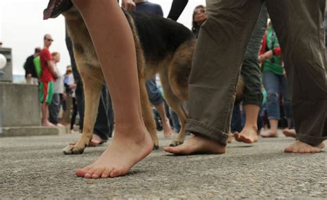 Alaskans Walk Barefoot Through Anchorage To Raise Awareness About Human