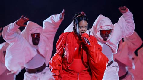 Super Bowl 2023 Rihannas Red Bodysuit Turns Heads At Halftime Show