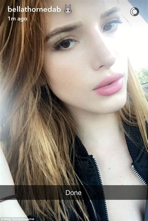 Bella Thorne Gets Her Eyebrows Tattooed In Snapchat Video Daily Mail