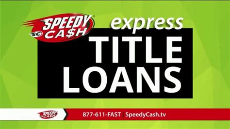 We pay the most money no title need‎ed. Speedy Cash TV Commercial, 'No Title Needed' - iSpot.tv