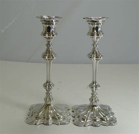 Antiques Atlas Silver Plate Candlesticks By Elkington And Co 1845
