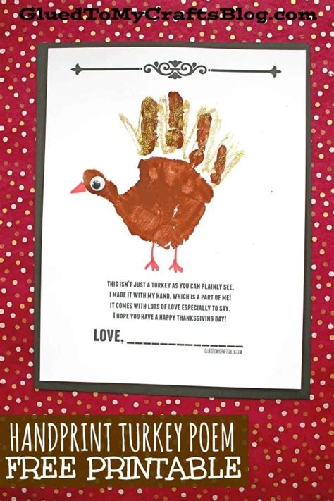 Handprint Turkey Poem