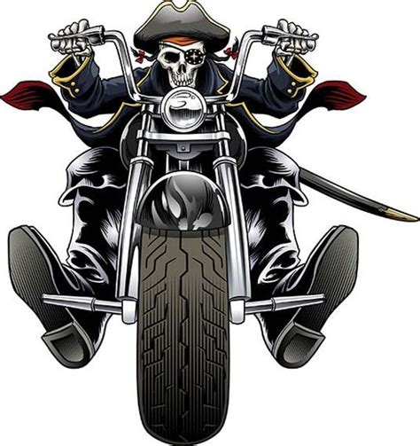 Click to copy post link. Pirate, Biker, motorcycle, chopper, Harley Davidson ...