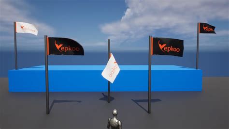 Flag Making With Ue5 Cloth System Wind Effect With Clothing Simulation Interacter Subtitle