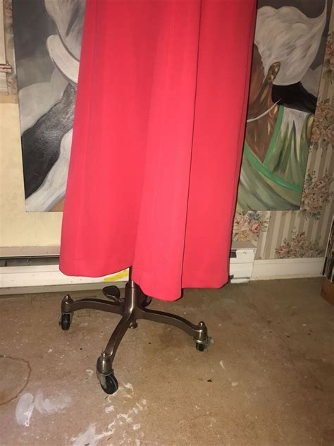 Peck And Peck Fifth Avenue Red Vintage Long Sleeve Maxi Gem