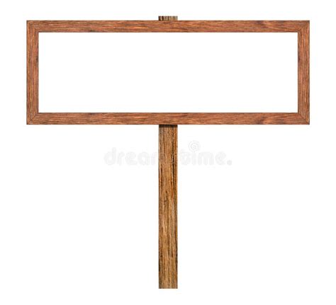 Wooden Signs Isolated On White Background Stock Photo Image Of