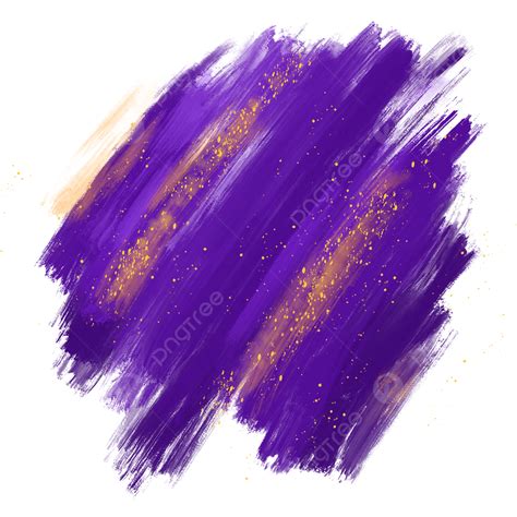 Purple Brush Strokes White Transparent Purple Gold Brush Stroke Brush