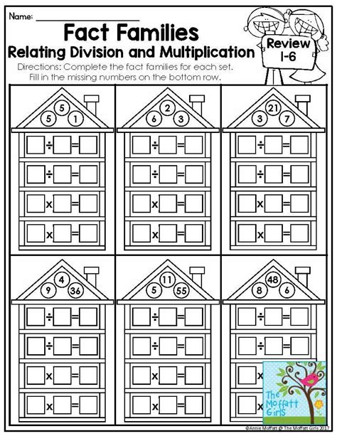 Fact Family Worksheets For Multiplication And Division