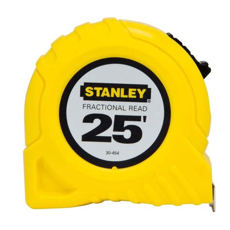 Add those to the whole. Stanley 25 ft. x 1 in. Fractional Read Scale Tape Measure-30-454 - The Home Depot